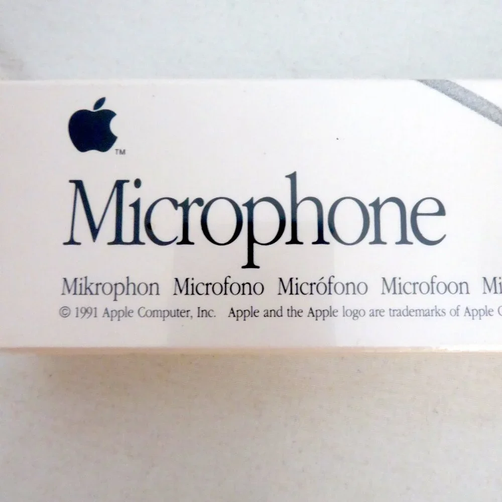 NEW VINTAGE 1991 APPLE COMPUTER MACINTOSH MICROPHONE 699-5098-A SEALED